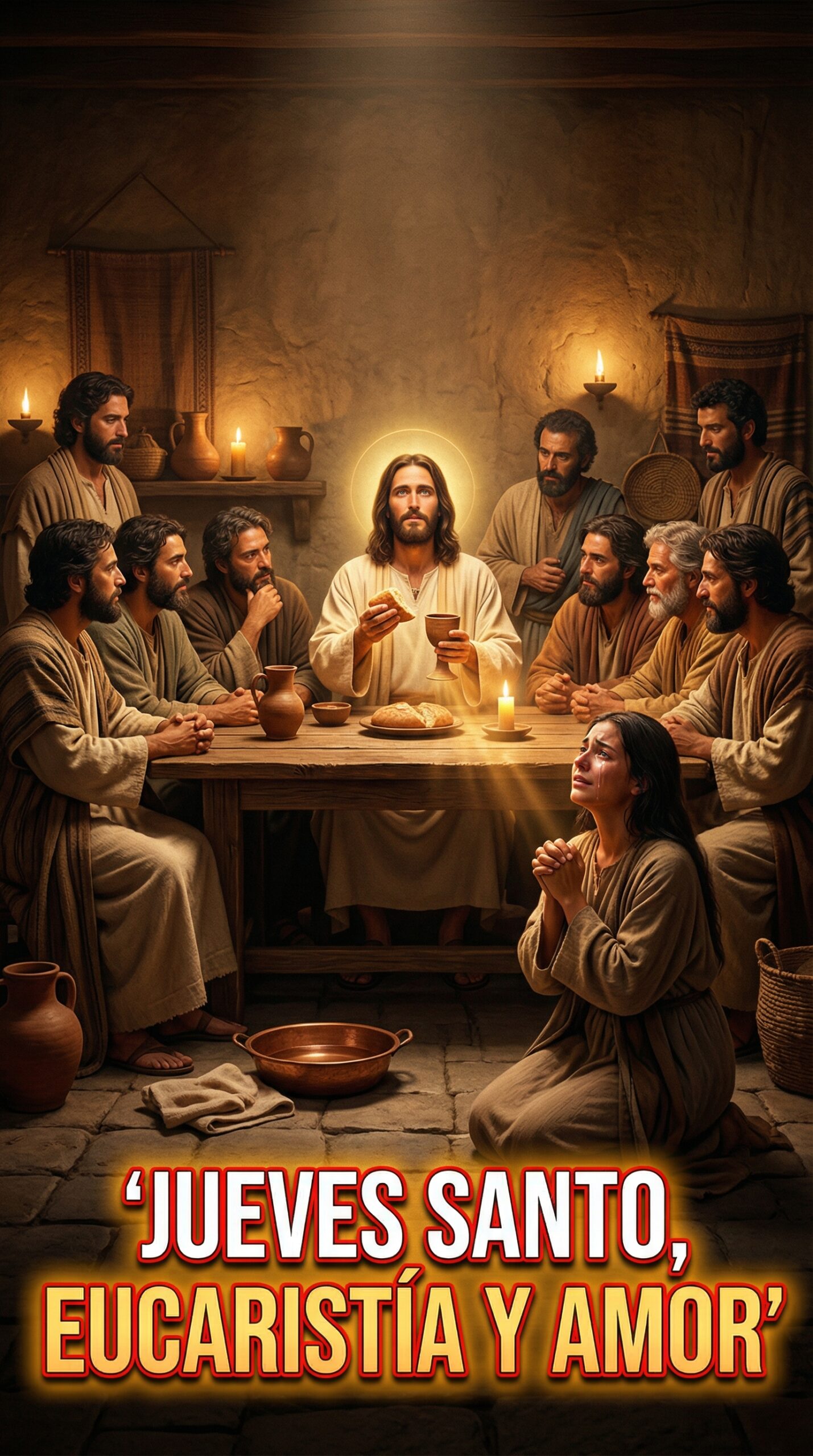 Jueves Santo oración, Semana Santa 2026, Última Cena explicación, lavado de pies significado, institución de la Eucaristía, Getsemaní meditación, traición de Judas, oraciones católicas poderosas, reflexión Jueves Santo, Semana Santa, Jueves,