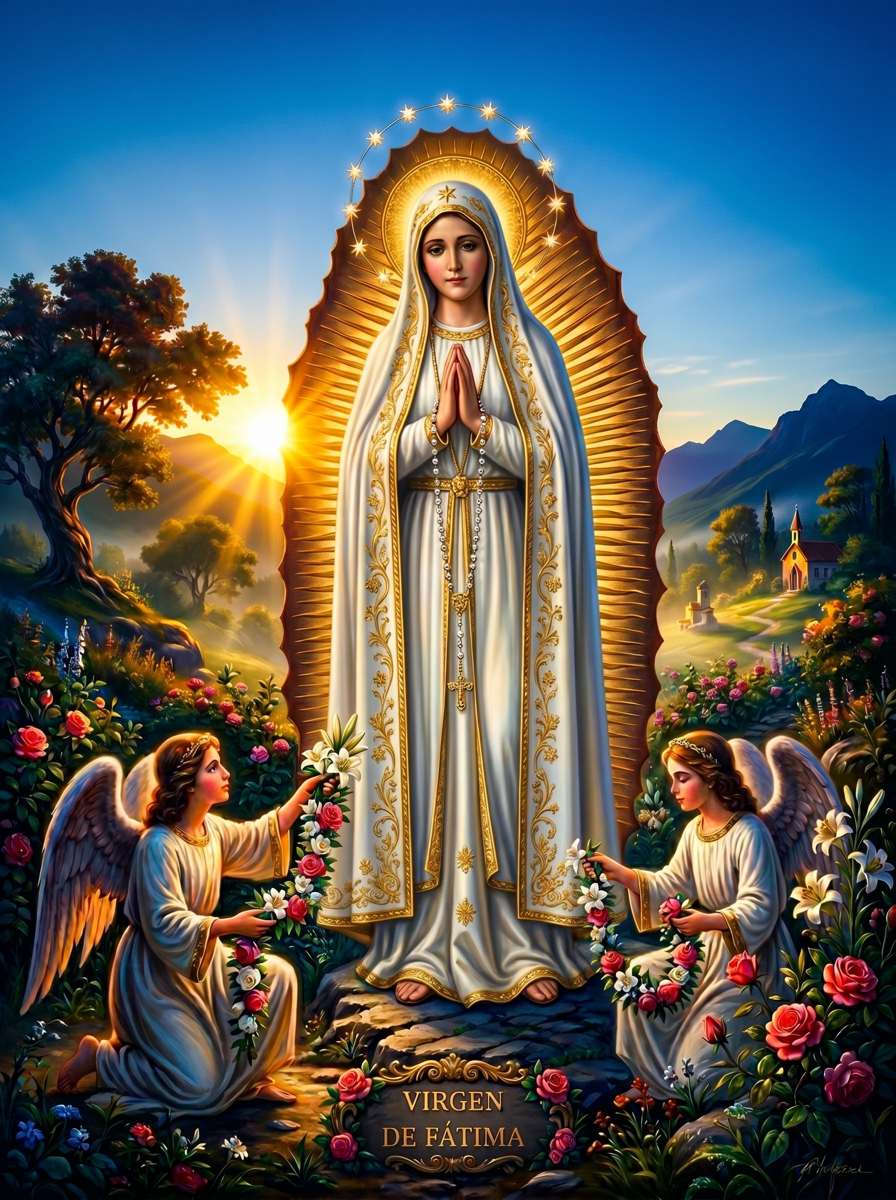 NIÑOS HOSPITALIZADOS Virgen de Fátima sana sus alas