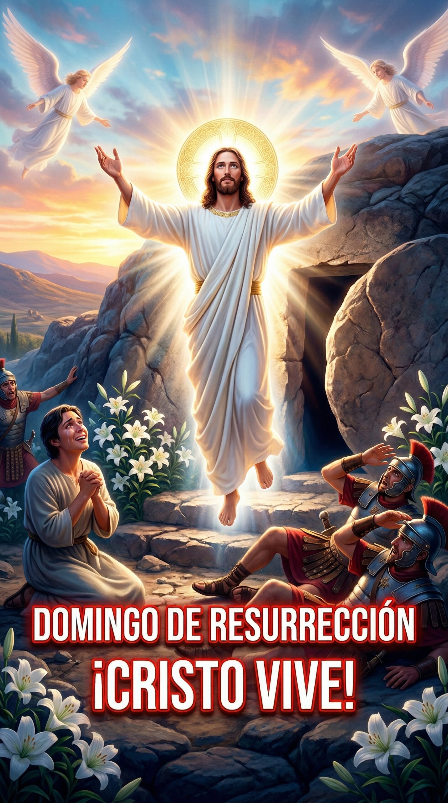 Domingo de Resurrección oración, Cristo ha resucitado meditación, Pascua 2026 reflexión, encuentro con Jesús resucitado, María Magdalena y el sepulcro, Tomás incredulidad y fe, contenido religioso alto RPM, oraciones católicas poderosas, Semana Santa alegría, SEO para blogs cristianos