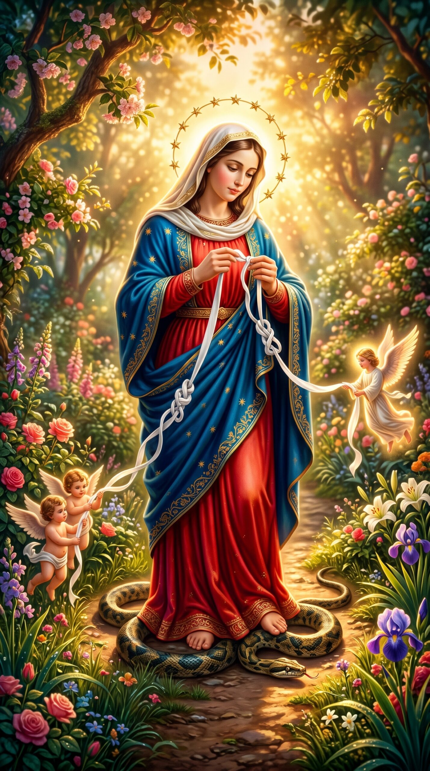 Oración Milagrosa que Sana Familias este Mayo Virgen Desatanudos