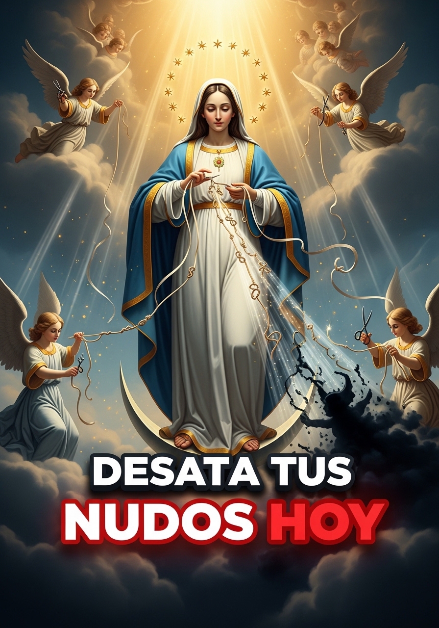 Oración Virgen Desatadora de Nudos para Sanar Relaciones y Conflictos