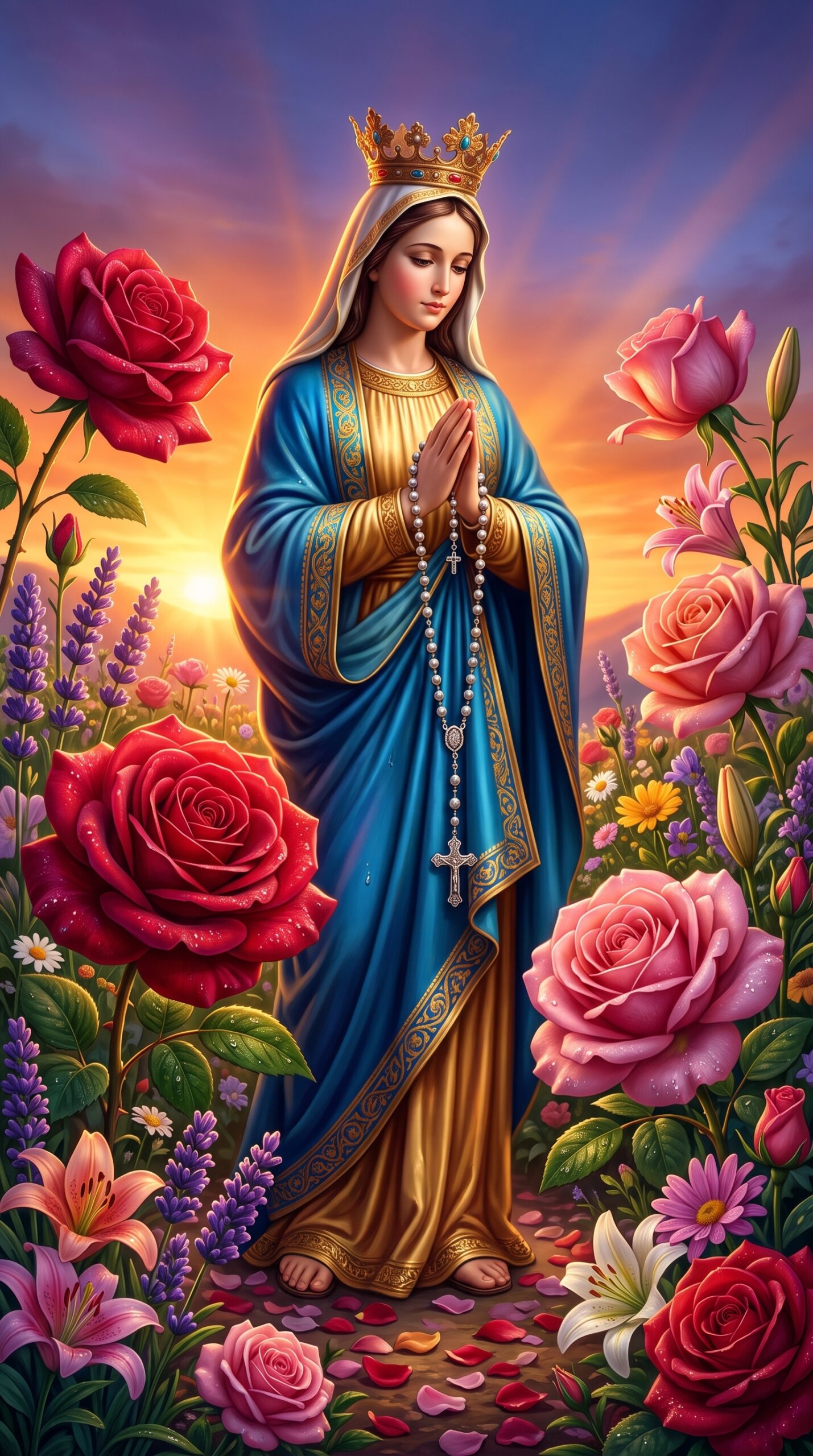 Oración a la Virgen del Rosario Milagro de Estabilidad y Éxito en tu Trabajo en el mes de Julio