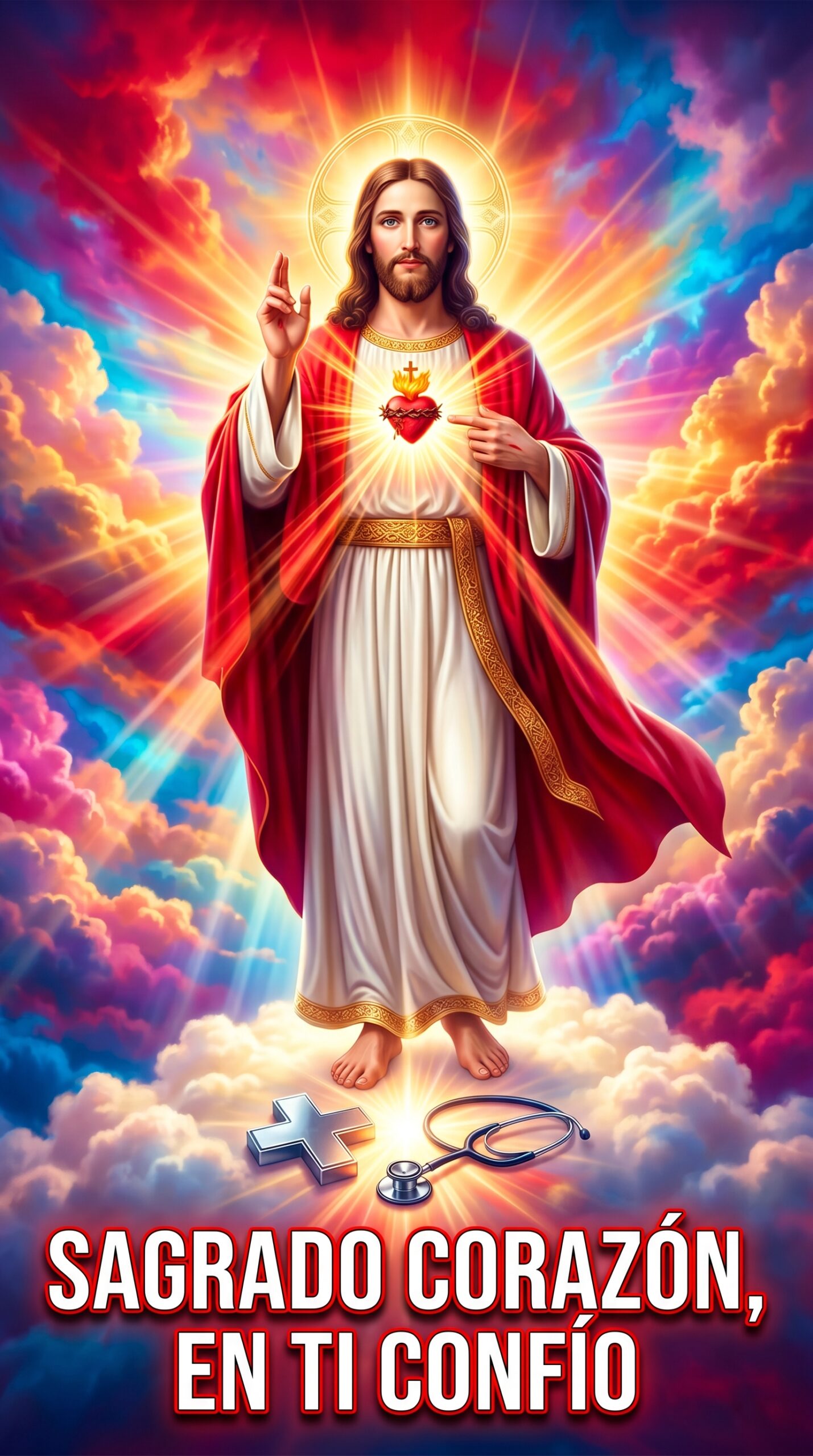 Reza al Sagrado Corazón por tus exámenes médicos HOY, Sagrado Corazón de Jesús, oración por exámenes médicos, ansiedad por salud, resultados médicos, sanación divina, confianza en Dios, virgen maría intercesora, oración poderosa viral, aumentar RPM, fe en momentos difíciles,