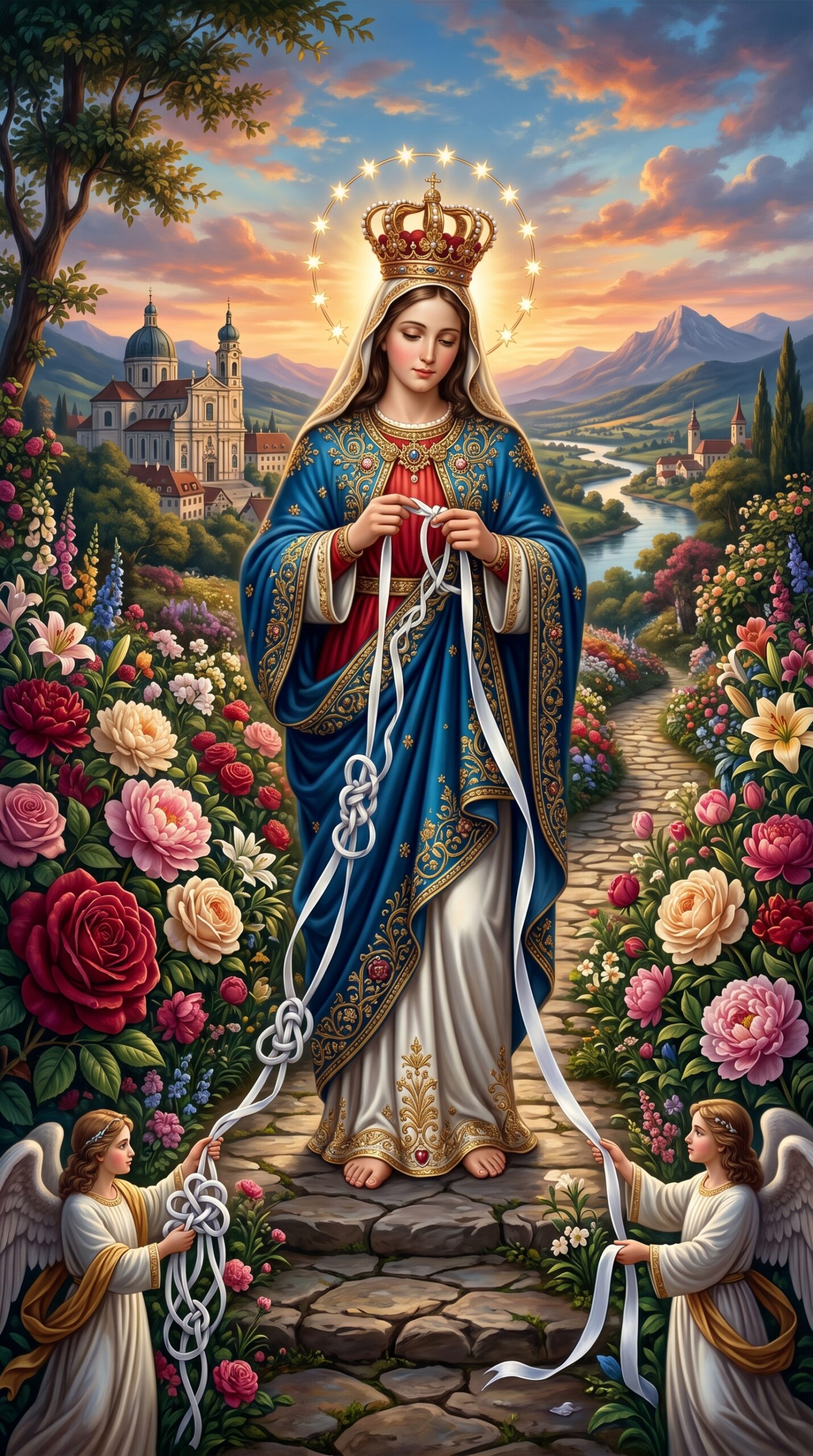 Virgen Desatanudos desbloquea mi negocio hoy Oración fuerte para clientes y ventas
