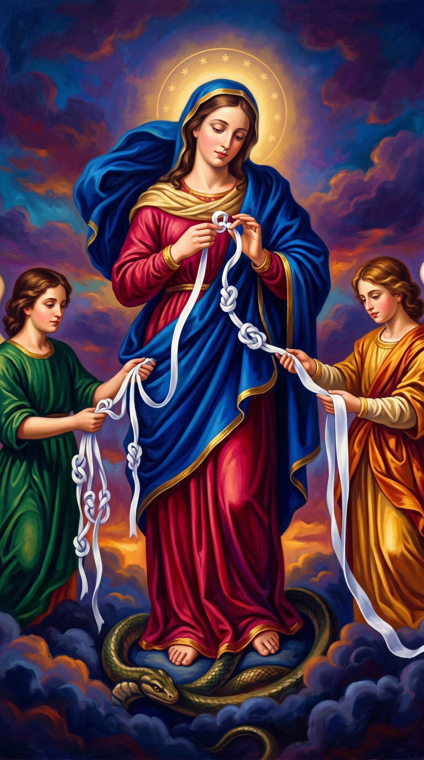 Virgen Desatanudos oración poderosa para bendecir tu semana, Virgen Desatanudos, oración poderosa, bendecir la semana, desatar nudos, milagros económicos, protección espiritual, fe católica, María desatanudos, aumentar RPM, oración para el trabajo,