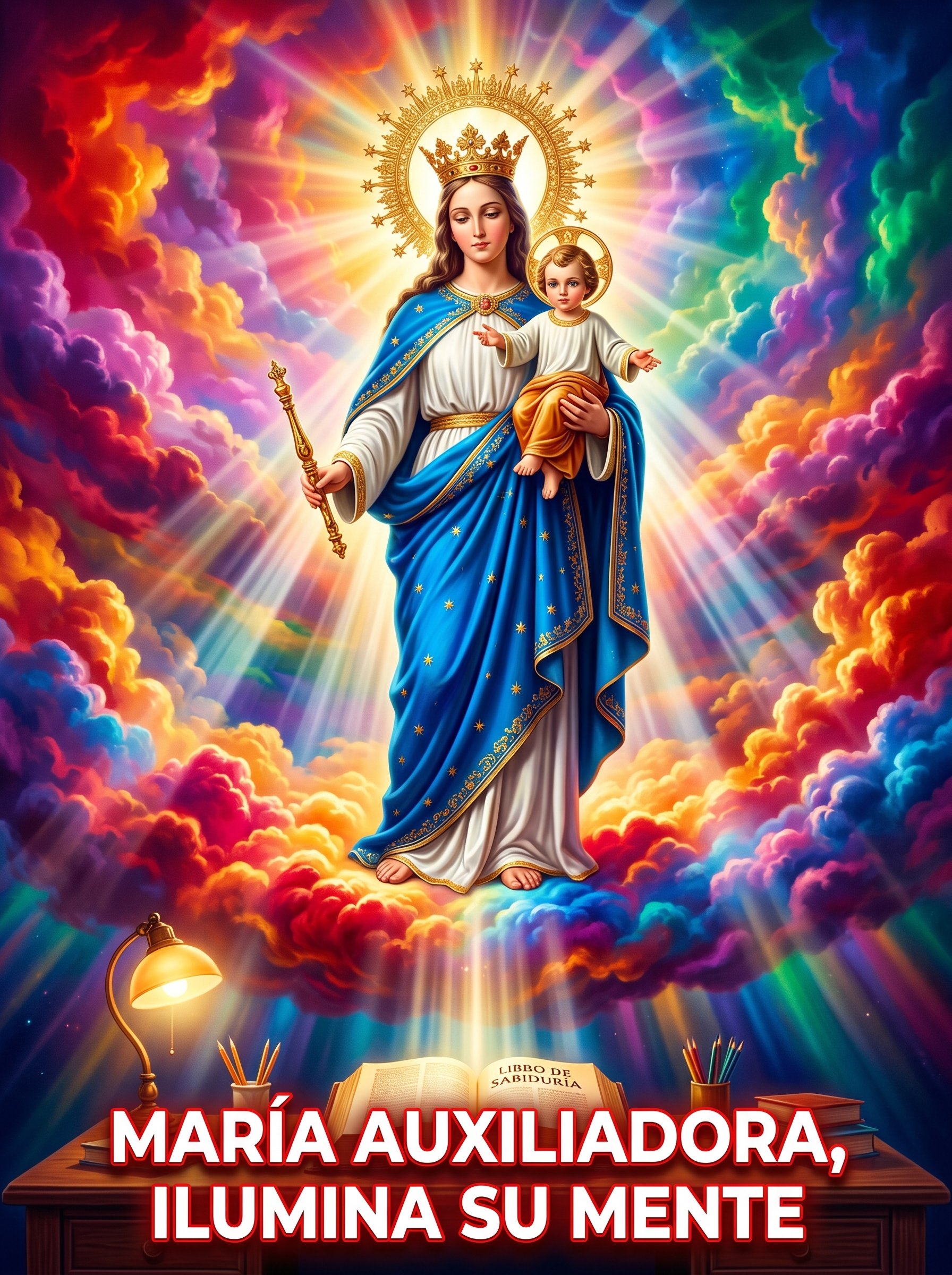 Virgen MARÍA AUXILIADORA no sé ayudar a mi hijo hazlo TÚ, María Auxiliadora, oración por los hijos, escuela y miedo, madre angustiada, adolescentes callados, ayuda divina urgente, educación del corazón, aumentar RPM, alto CTR viral, confiar los hijos a María,