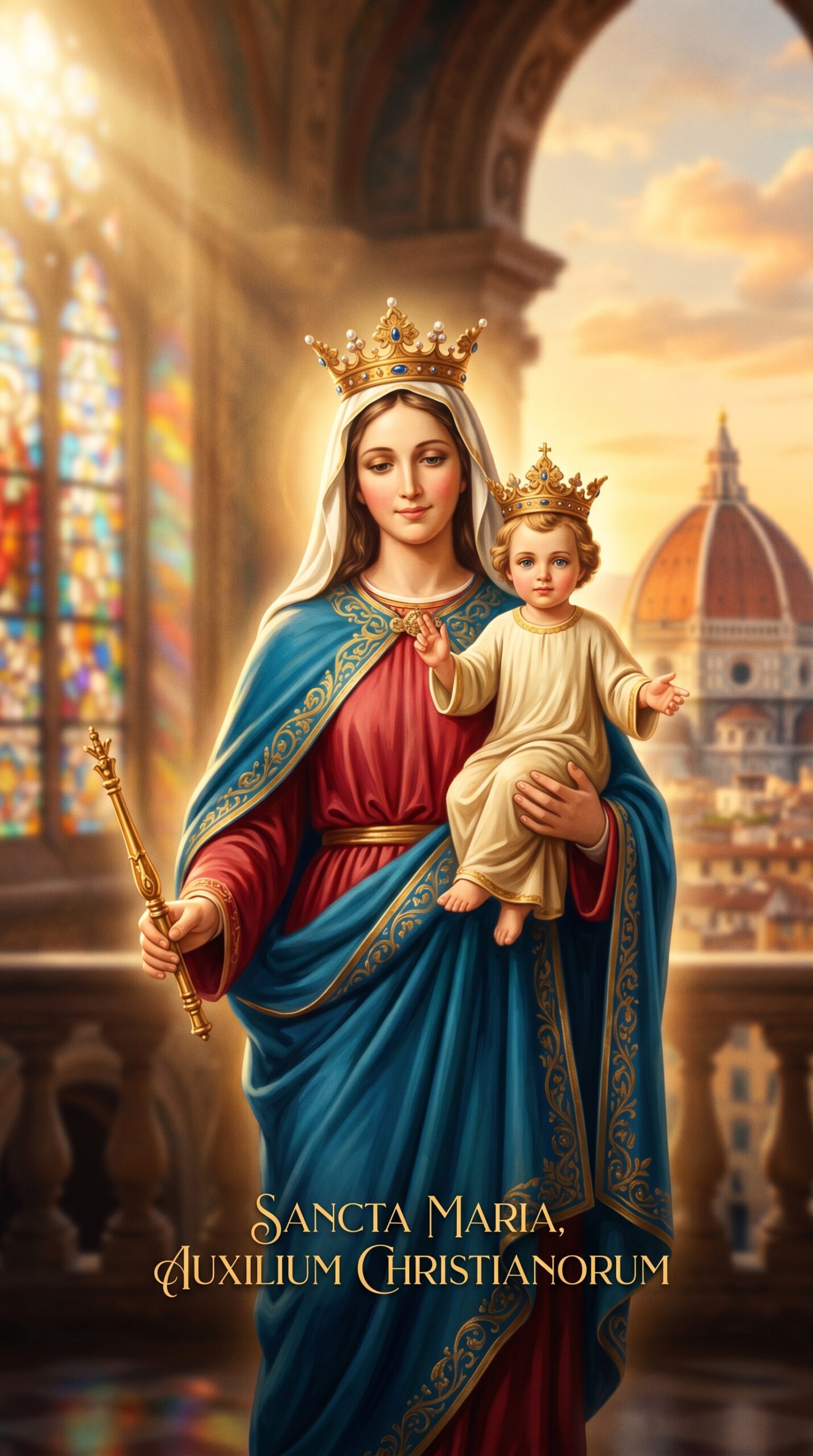 Virgen María Auxiliadora protege a mis hijos hoy Oración de una madre que confía en ti