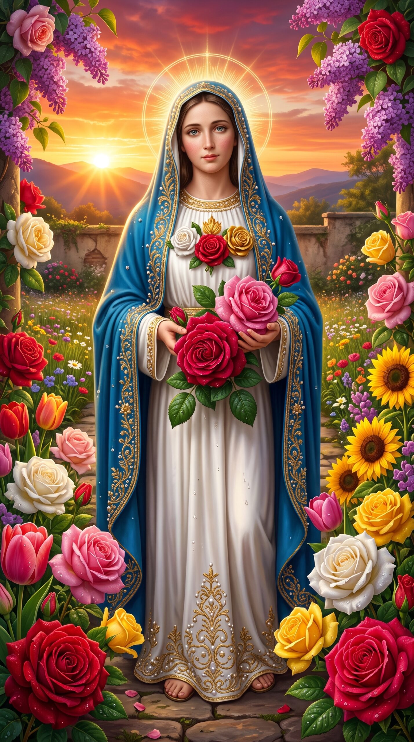 Virgen Rosa Mística Consuelo y Compañía para Quien Vive Este Fin de Semana en Soledad