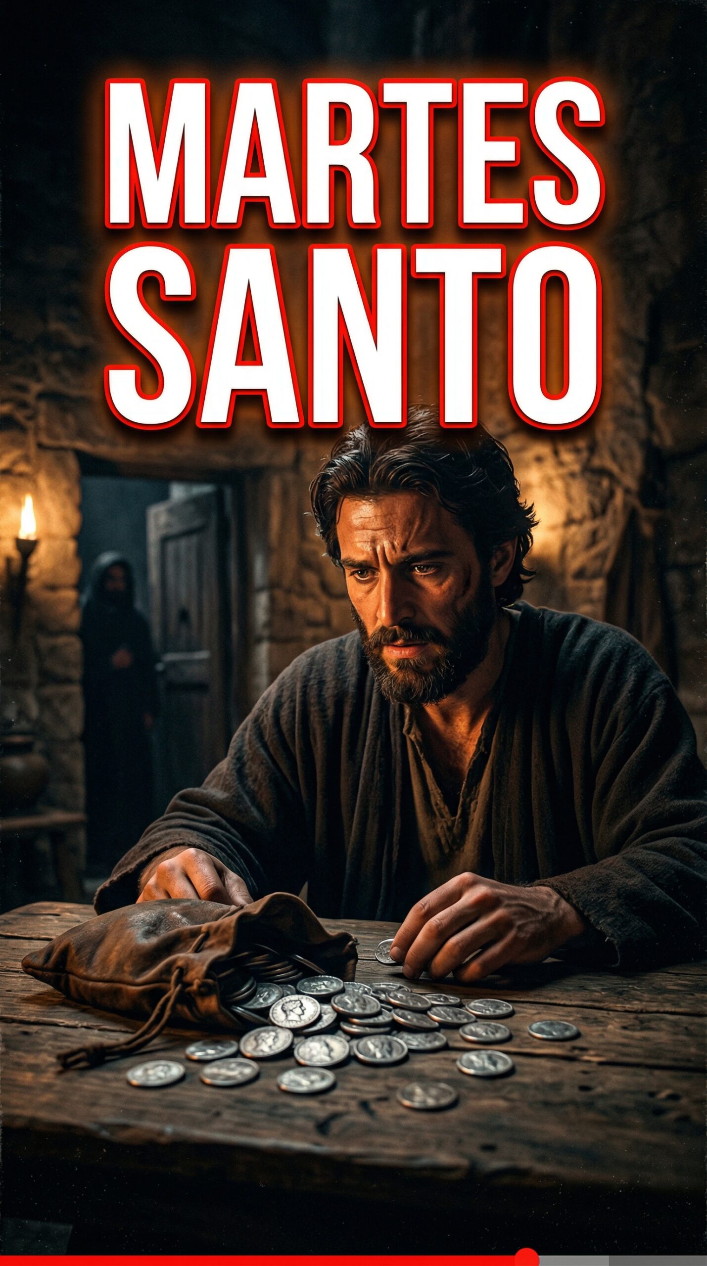 martes santo, semana santa, 31marzo 2026, Judas Iscariote, 30 monedas de plata, catolicos, fe, oracion